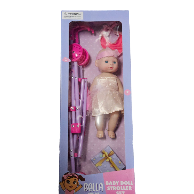 KK13020 - Bella And Me Baby Doll Stroller Set