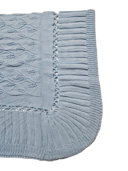 KNB5B - Knit Blanket Blue