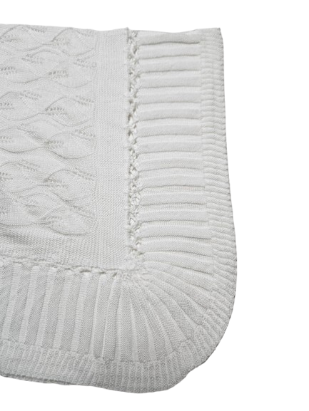 KNB5W - Knit Blanket White