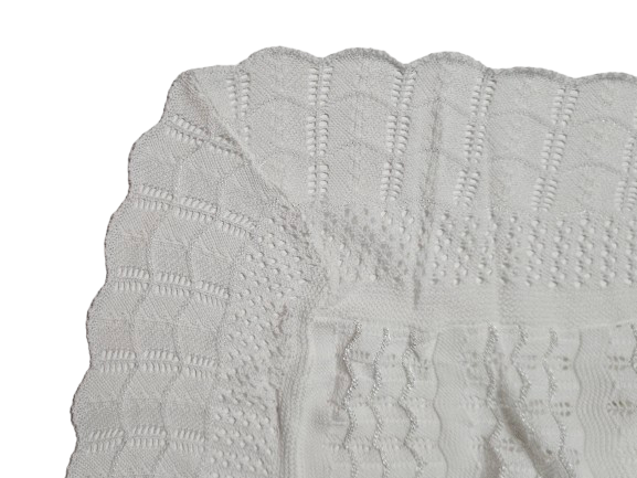 KNTBK46 - Knit Blanket (White)