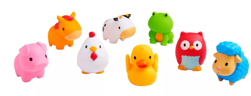 04-0366 - Munchkin Farm Squirts Bath Toy 8pk