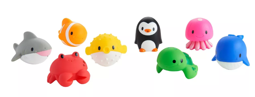 04-5400 - Munchkin Ocean Squirts Bath Toy 8pk