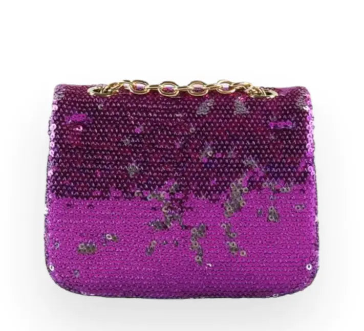 B1301 - Doe A Deer Floral Appliques Sequin Purse Cadiz Boutique, Inc.