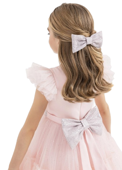 10637 - Powder Ruffled Dress