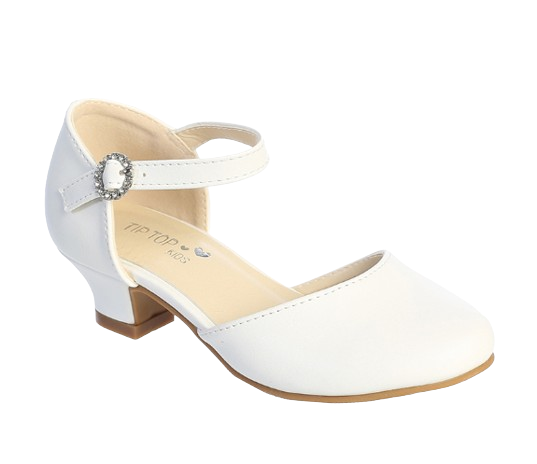 TTS150 - Zapato mate con hebilla de diamantes de imitación