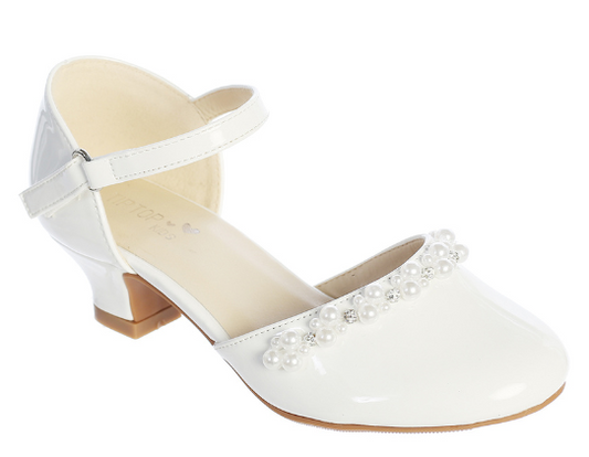TTS177 - Patent Heel With Pearl Embellishment