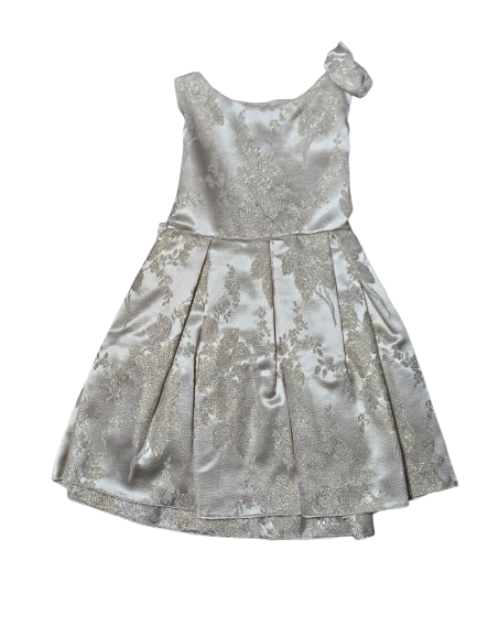 SK64 - Gold Floral Dress