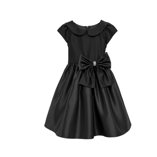 SK1002 - Satin Dress With Collar