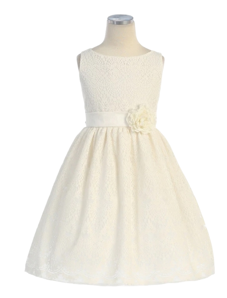 SK437 - Vintage Lace Dress-Ivory