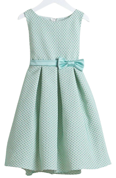 SK520 - Polka Dot Jacquard Dress
