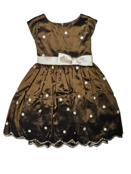 SK66 - Brown With White Polka Dots