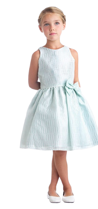 SK686 - Hot Air Balloon Striped Jacquard Dress