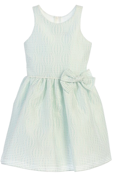 SK686 - Hot Air Balloon Striped Jacquard Dress