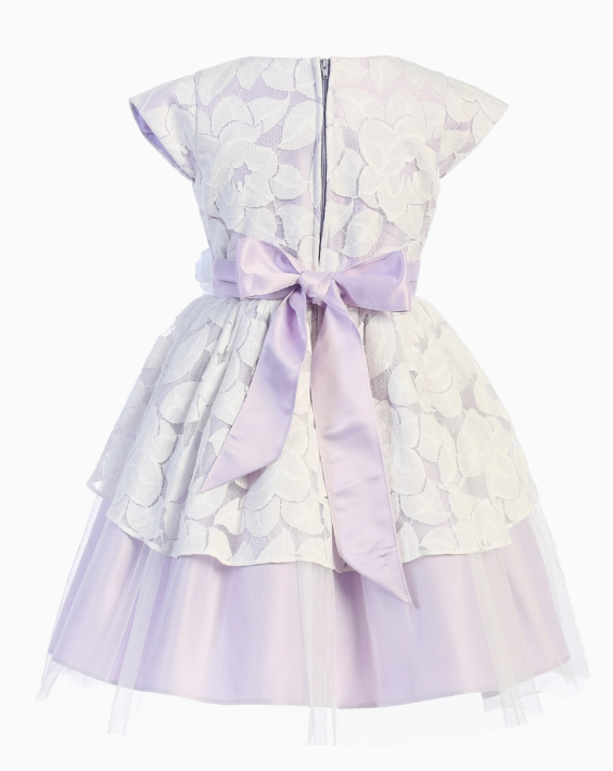 SK894 - Jasmine Lace Peplum with Satin & Mesh