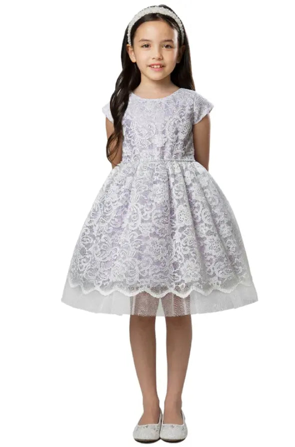 SK923 - Lavender Pearl Trim Floral Lace Cadiz Boutique, Inc.