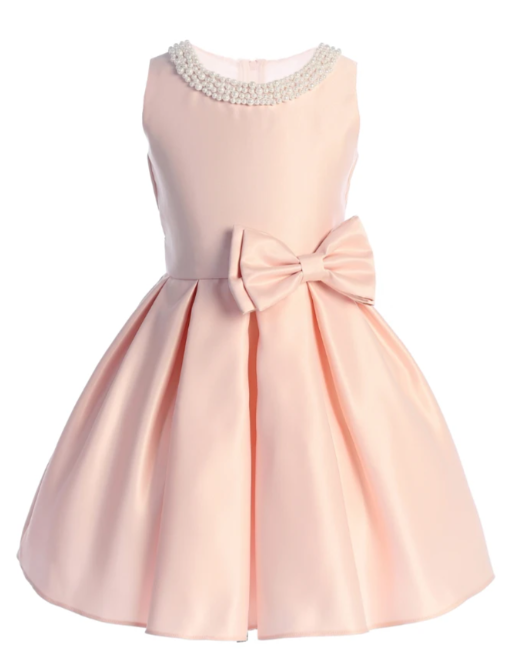 SK984 - Pearl Satin Dress