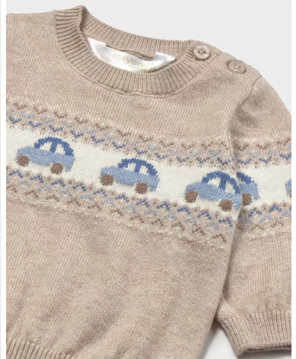 2369C - Newborn Boy Jacquard Sweater (Mayoral)