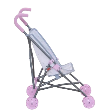 6597 - Perfectly Cute Star Print Fold Up Stroller for Baby Doll