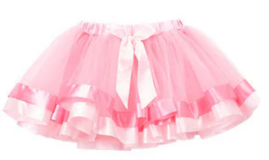 TT127R - Red Black Minnie Polka dot Ribbon Tutu Skirt