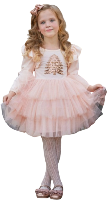 SKU GCD - Twinkle Tree Sequin Christmas Tutu Dress