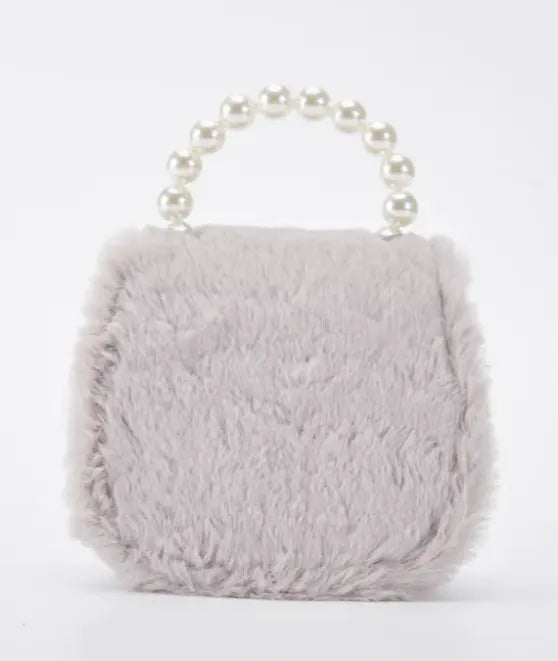 B1213 - Doe A Deer Big Bow Furry Purse Cadiz Boutique, Inc.