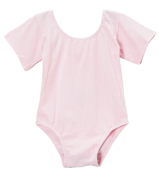 LT006P - Pink Short Sleeve Leotard