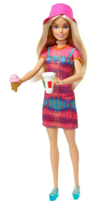 HWH97 - Barbie Pink Passport Italy Doll Set Clothes Travel Accessories