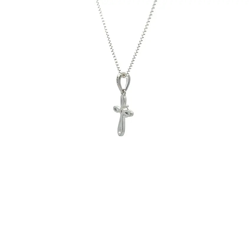 GPBCN-205 - Cherished Moments First Communion Sterling Silver Cross Necklace Cadiz Boutique, Inc.