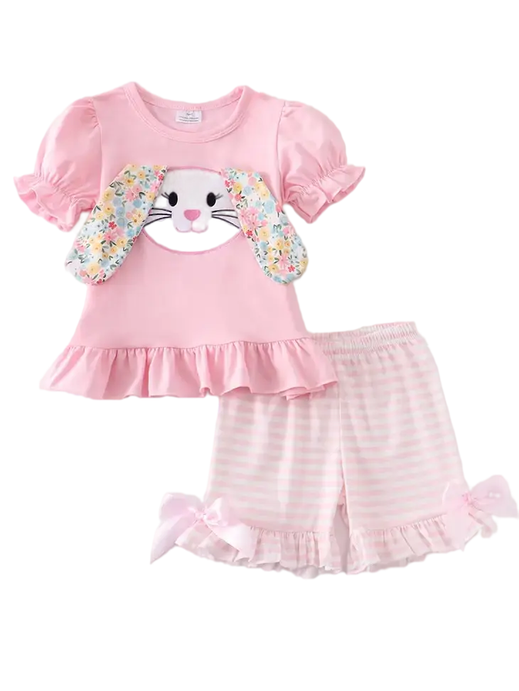 116258 - Long Ear Bunny Shorts Set Cadiz Boutique, Inc.