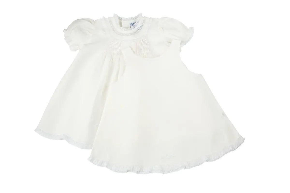 Feltman 1610 - Lace Ruffle Slip Dress Cadiz Boutique