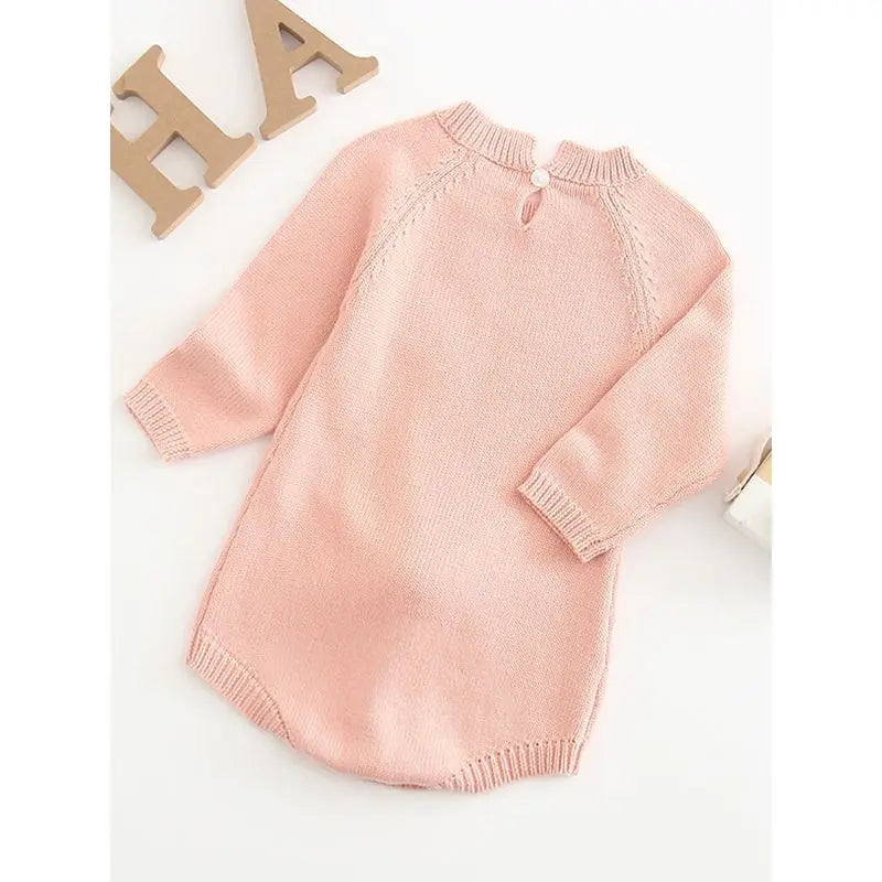 Spring 3D Bunny Pattern Knit Onesie Easter Spanish Style Cadiz Boutique