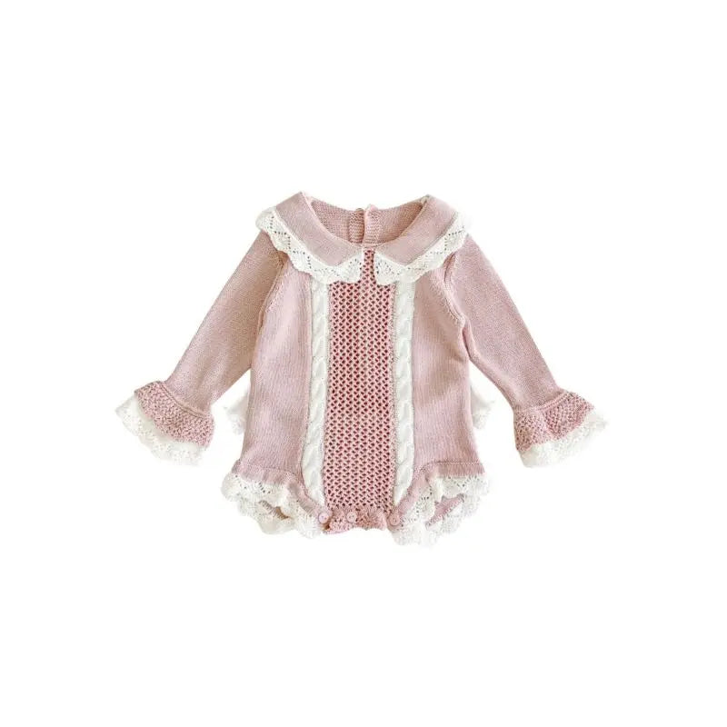 Baby Toddler Girl Flared Sleeve Knit Bodysuit Cadiz Boutique, Inc.