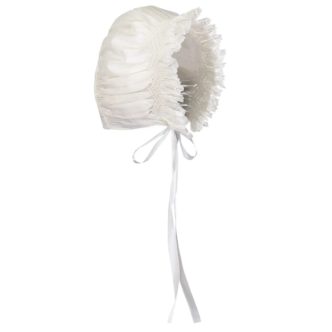 Feltman 2149 - Girls Smocked Lace Bonnet Cadiz Boutique