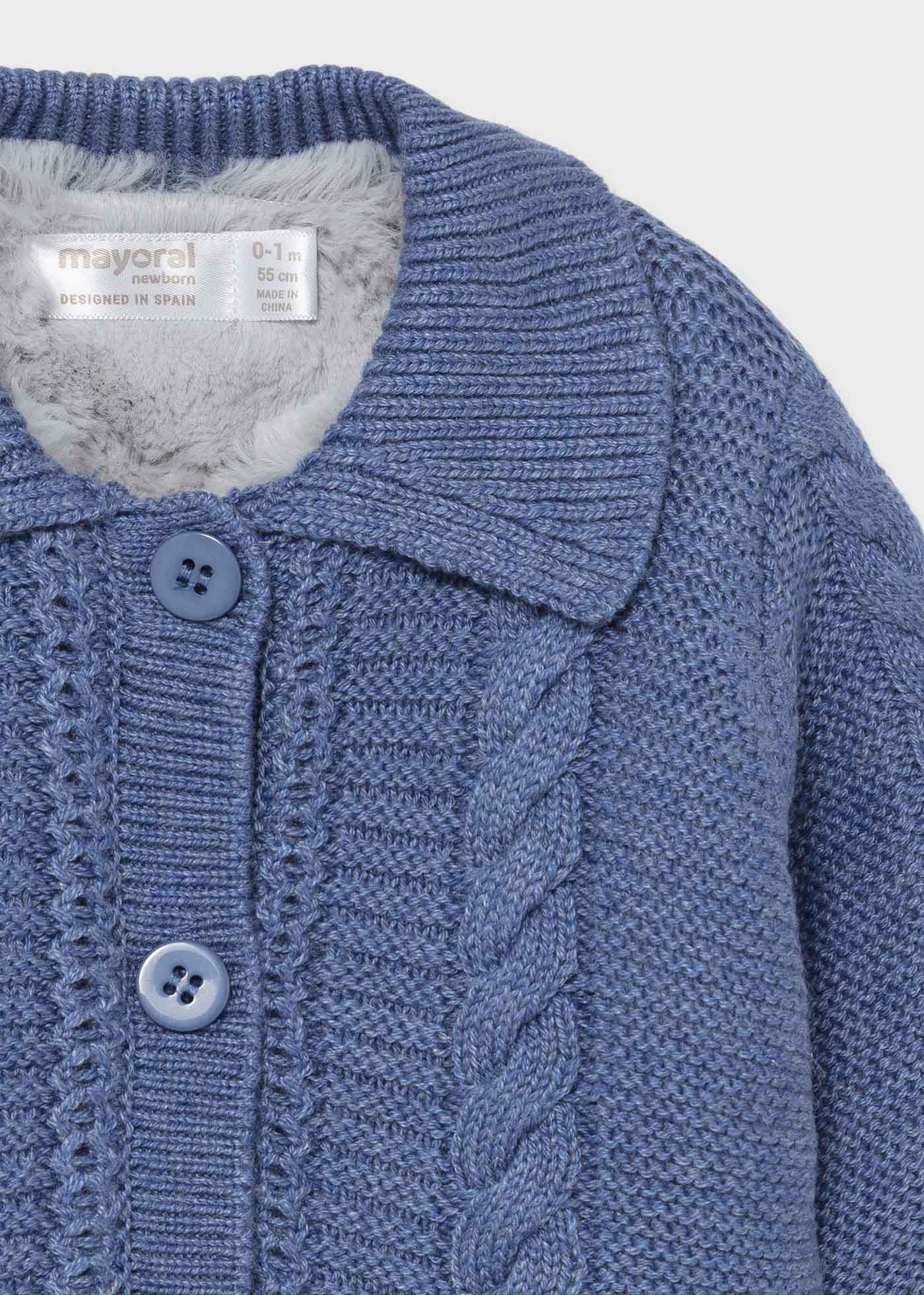 Mayoral 2372C - Woven knit jacket Cadiz Boutique