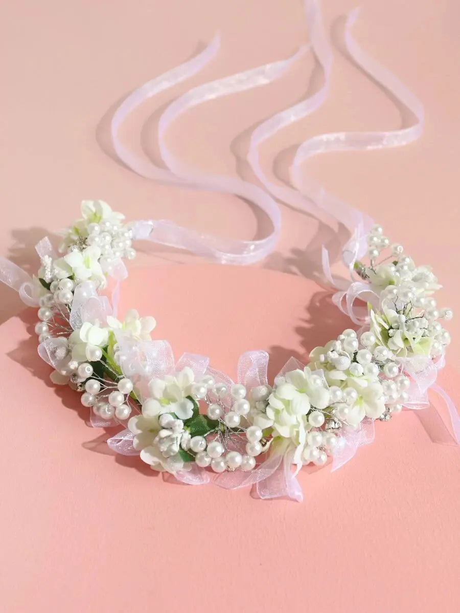 SH2401 - Faux Pearl Decor Hair Accessory Cadiz Boutique, Inc.