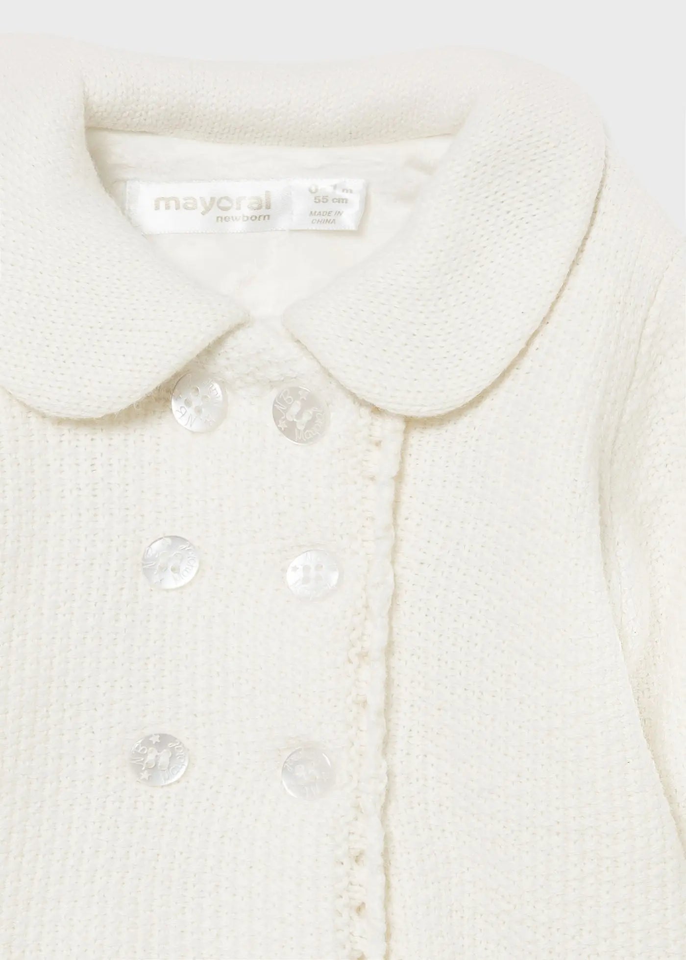 Mayoral 2403C - Coat with matching bonnet - Off White Cadiz Boutique