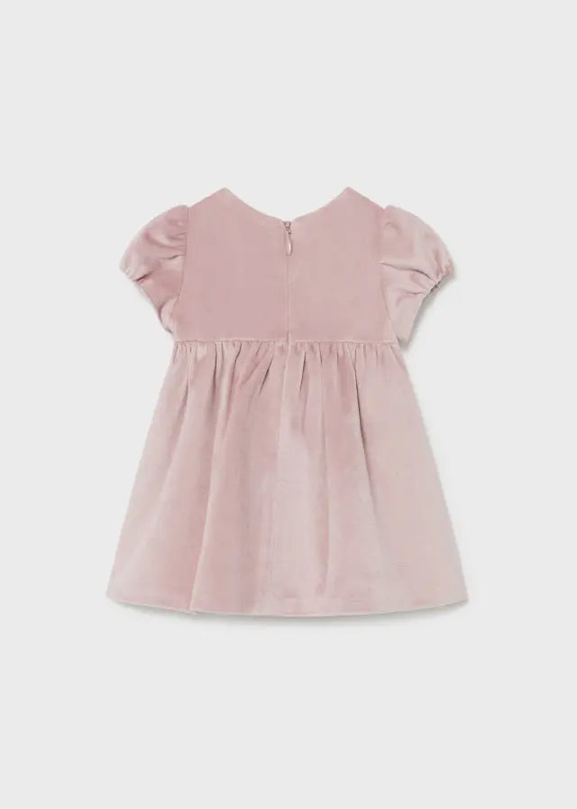 Mayoral 2819WR - Fleece dress with matching bonnet newborn girl Cadiz Boutique, Inc.