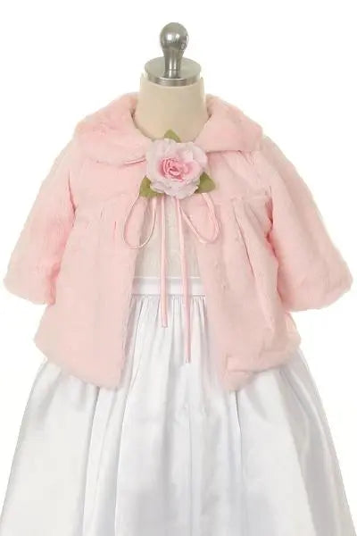 KD281P - Extra Soft Fur Half Baby Coat Cadiz Boutique, Inc.