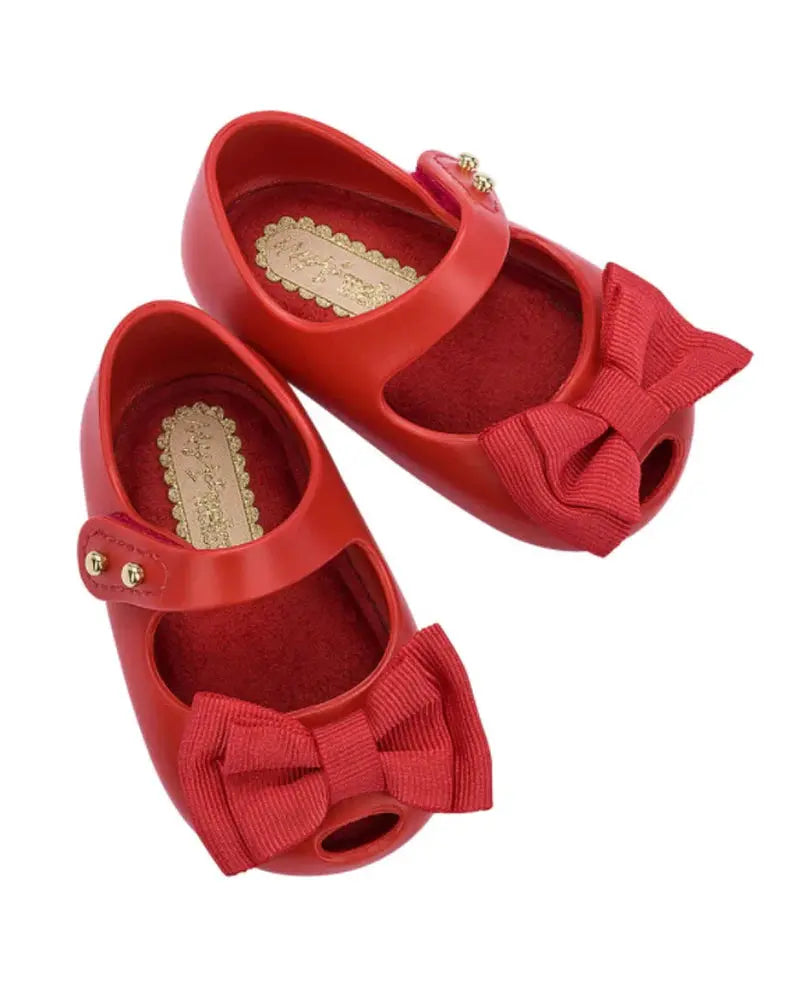 Mini Melissa - 31525R My First Melissa Red Newborn Metallic Red Cadiz Boutique, Inc.