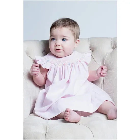 Carriage Boutique - 71016Y - Baby Girl Pink Bishop Dress Cadiz Boutique, Inc.