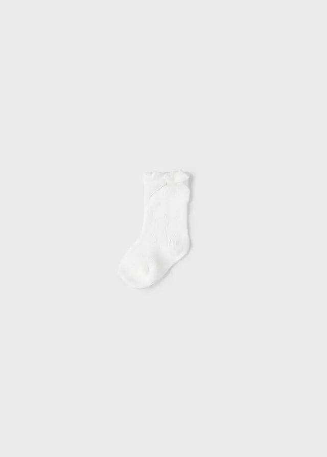 Mayoral 9481B - Socks newborn girl White Cadiz Boutique, Inc.
