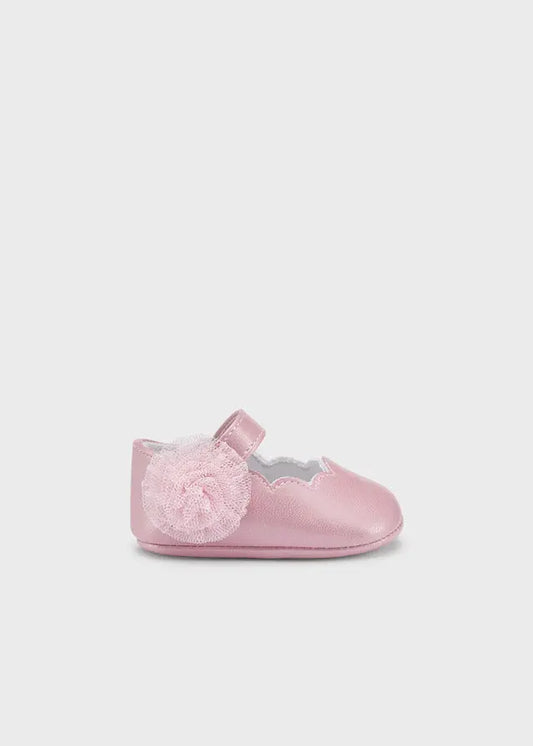 Mayoral 9570R - Mary Jane shoes with flower Cadiz Boutique, Inc.