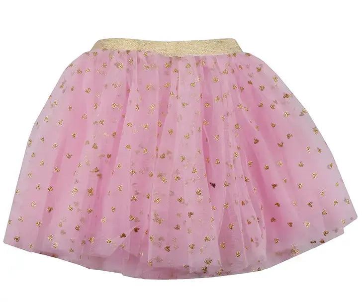 LPGHT - Sparkle Sisters Light Pink Gold Heart Tutu Cadiz Boutique, Inc.