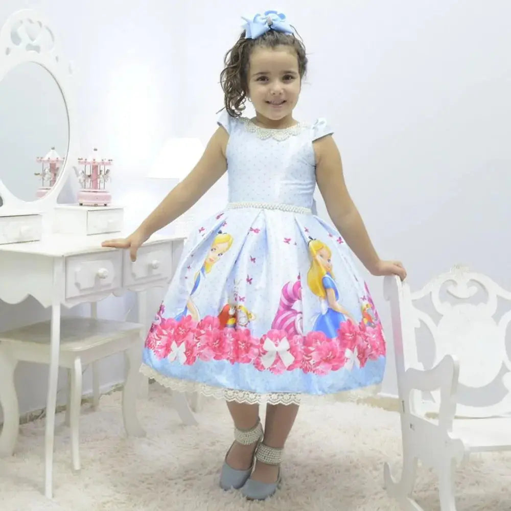 MMAL4 - Alice In Wonderland Dress With Pearl Embroidery Cadiz Boutique, Inc. MMAL4 - Alice In Wonderland Dress With Pearl Embroidery Cadiz Boutique, Inc.