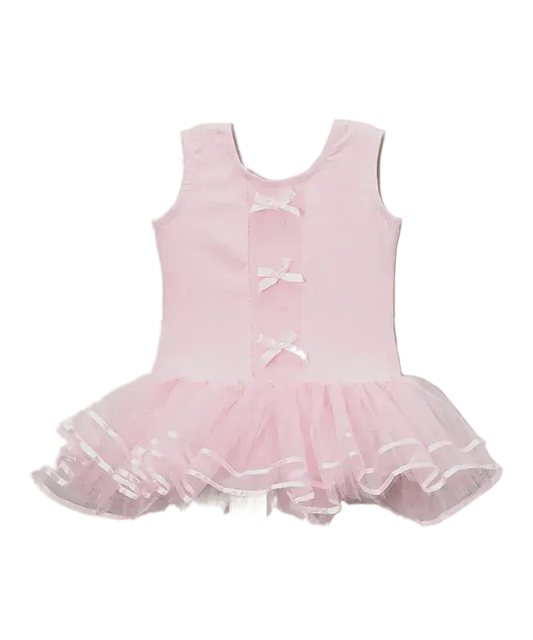 BD060P - Pink Bows Front Frills Ballet Dress Cadiz Boutique, Inc.