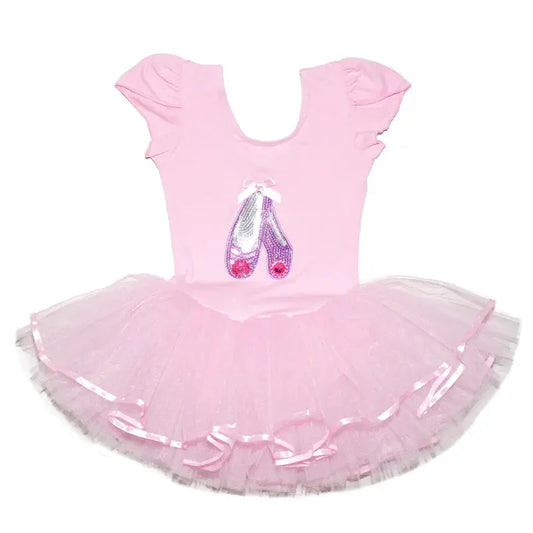 BD322P - Pink Sequins Ballet Shoes Ballet Dress Cadiz Boutique, Inc.