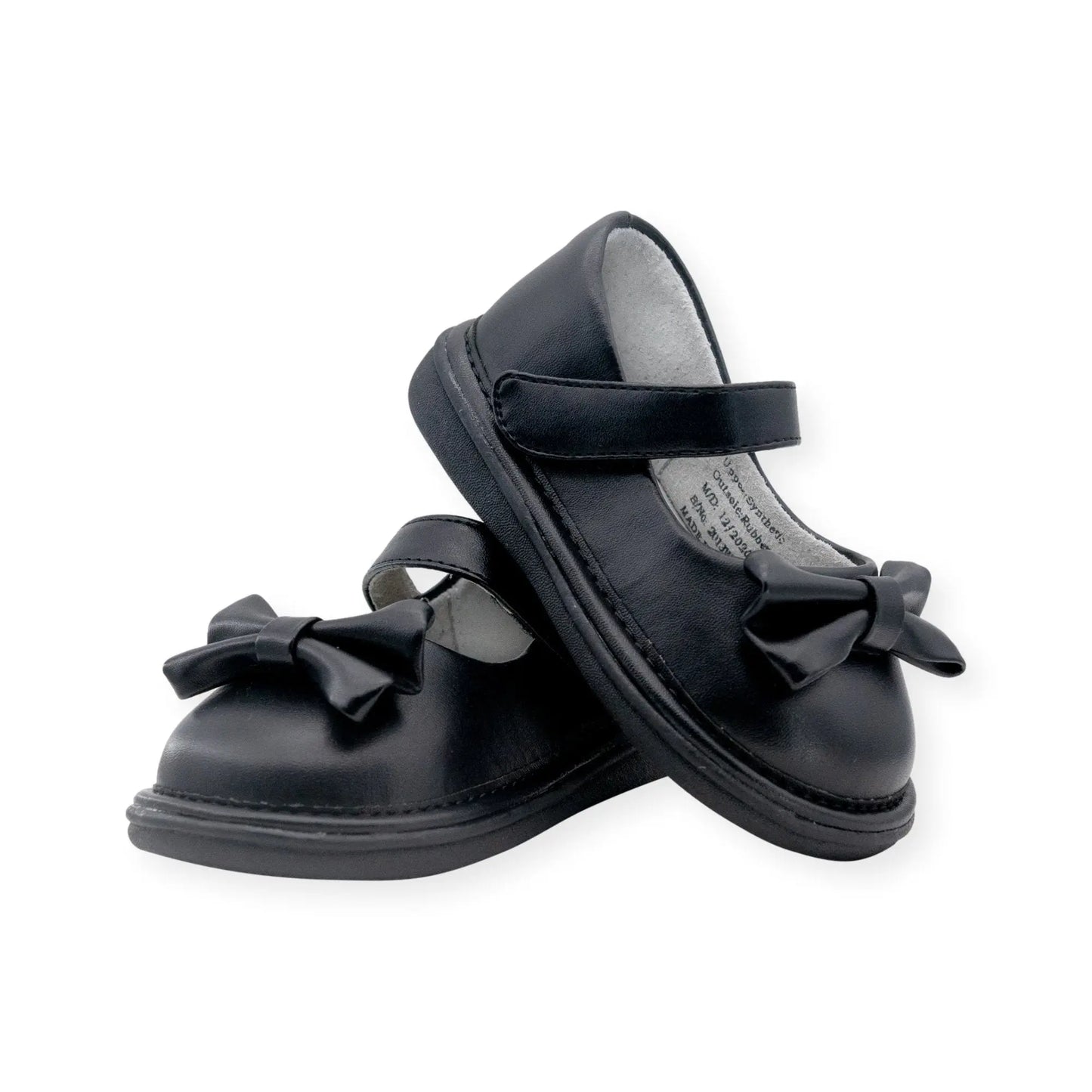 Wee Squeak - AM2585BK - BOW SHOE BLACK Cadiz Boutique, Inc.