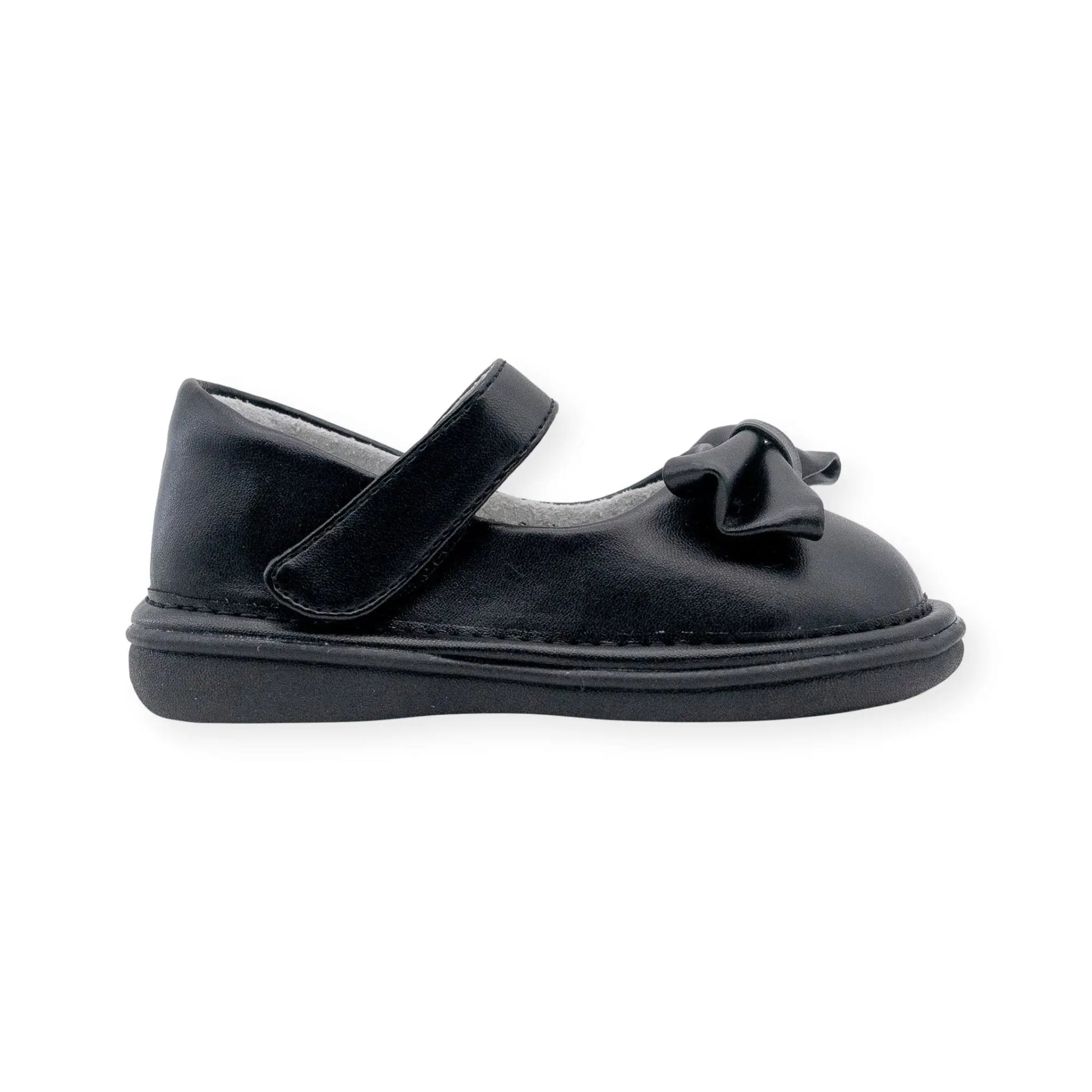 Wee Squeak - AM2585BK - BOW SHOE BLACK Cadiz Boutique, Inc.