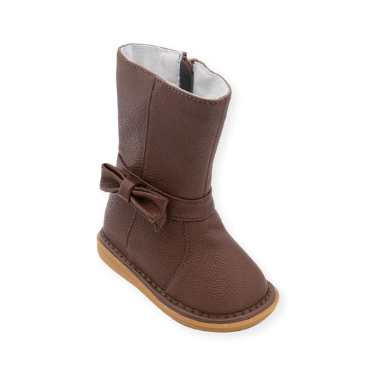 Wee Squeak- AB2060BR - BOW BOOT BROWN Cadiz Boutique, Inc.