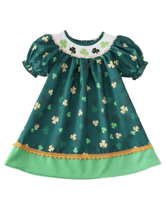 23003 - Honeydew Forest Clover Smock Cadiz Boutique, Inc.
